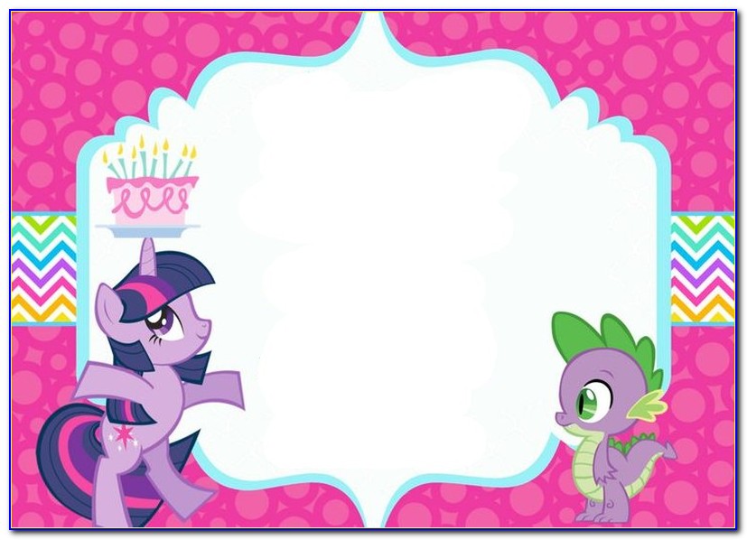 My Little Pony Invitation Template Free Download