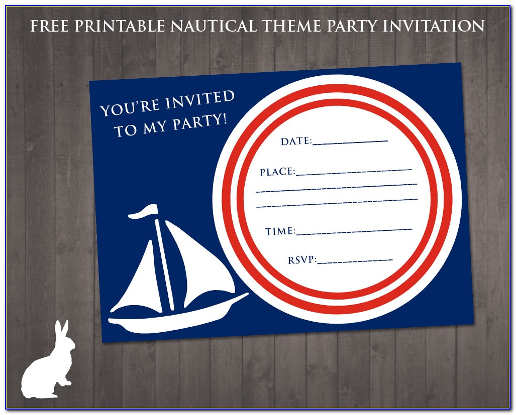 Nautical Invitation Template Free