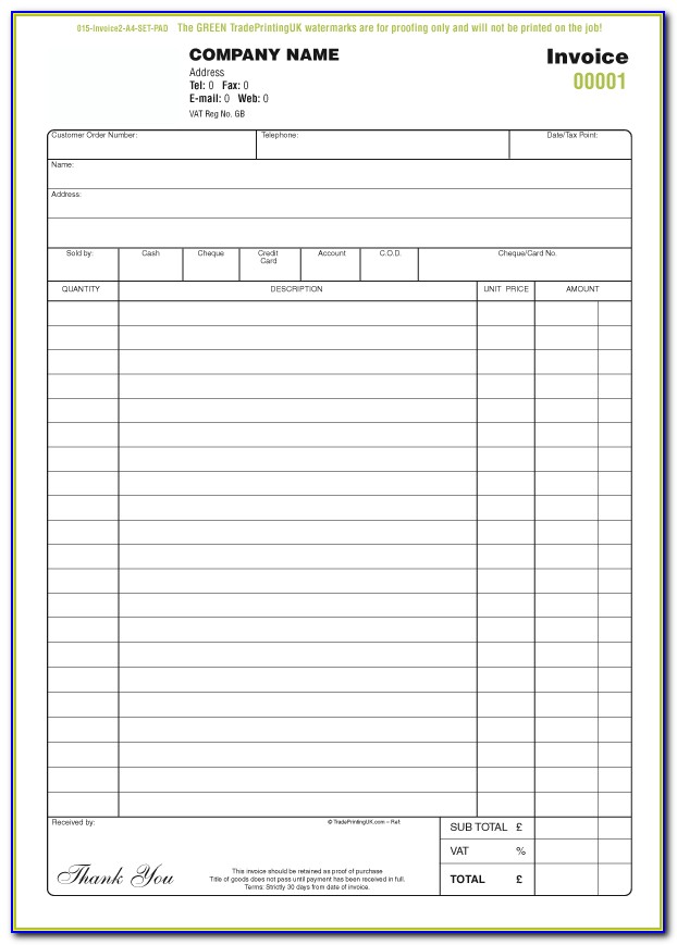 Ncr Forms Templates