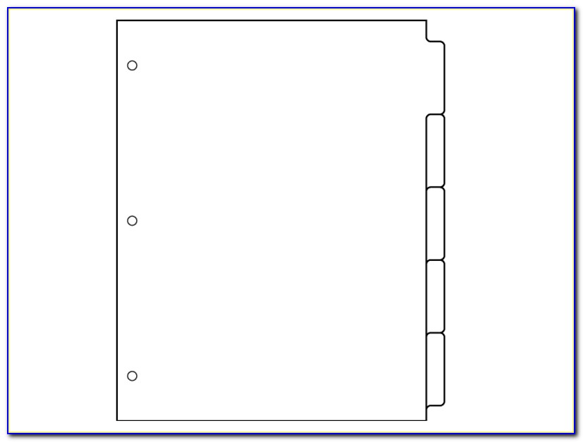 Notebook Divider Tabs Template