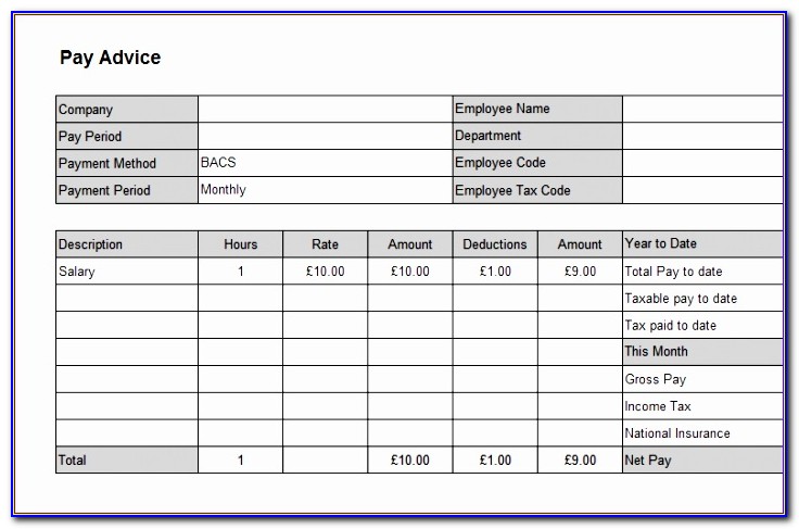 Wage Slip Template Excel Kk2ya Fresh Excellent Salary Slip Template Example In Excel Format With Blank
