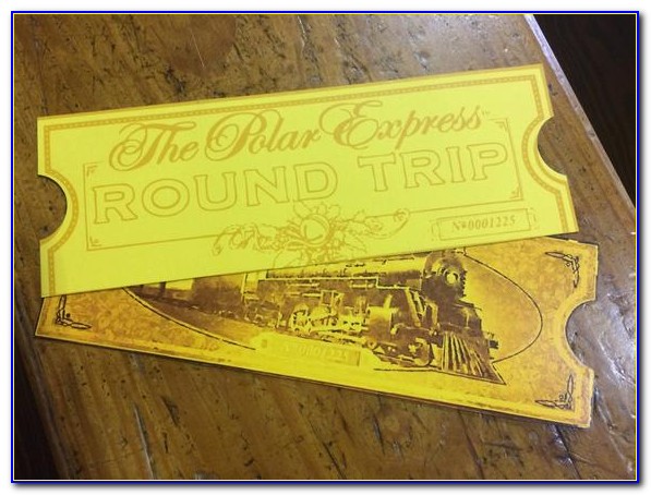 Polar Express Golden Ticket Template