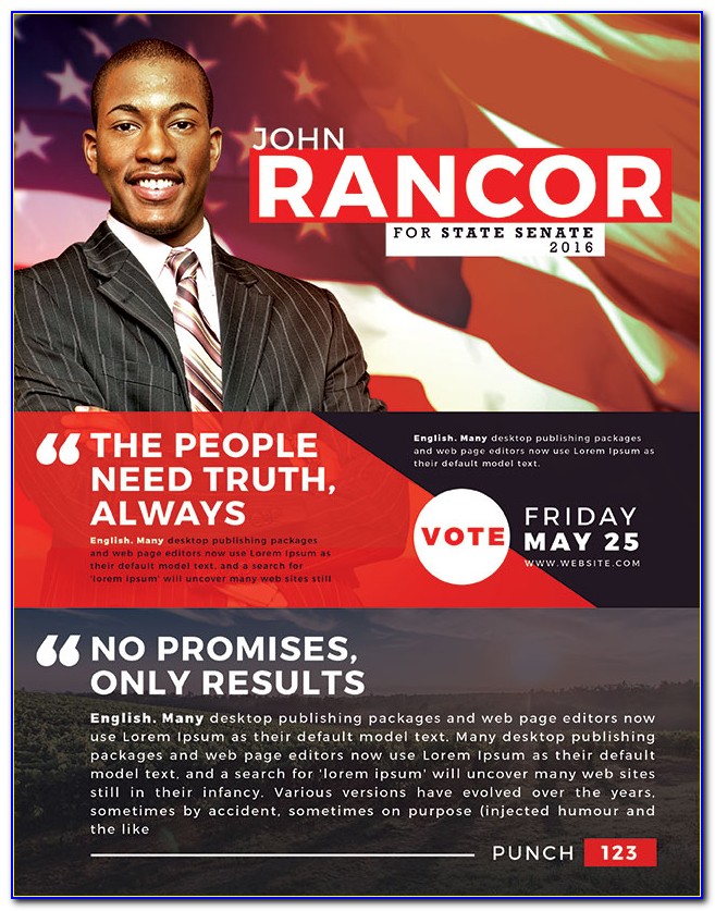 Political Campaign Flyer Samples
