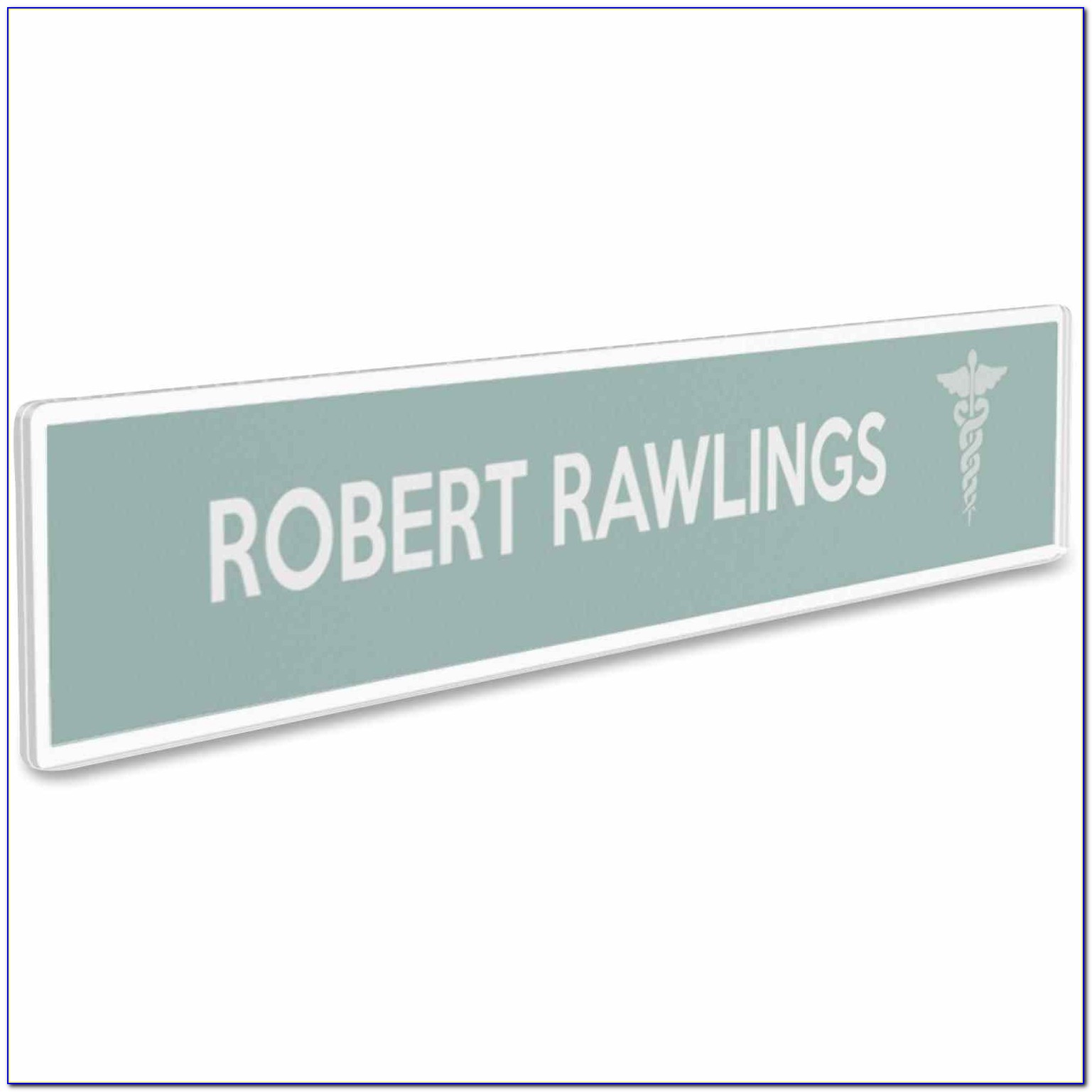 Printable Cubicle Name Plate Template