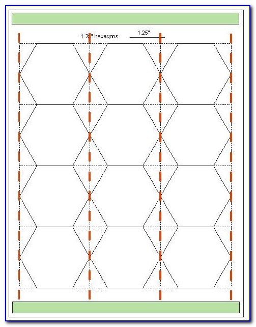 Printable Hexagon Templates For English Paper Piecing