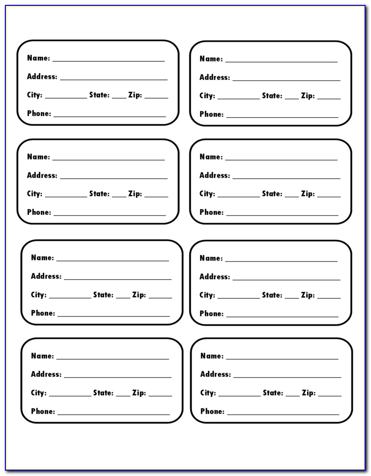 Template Of Luggage Tag Free Download