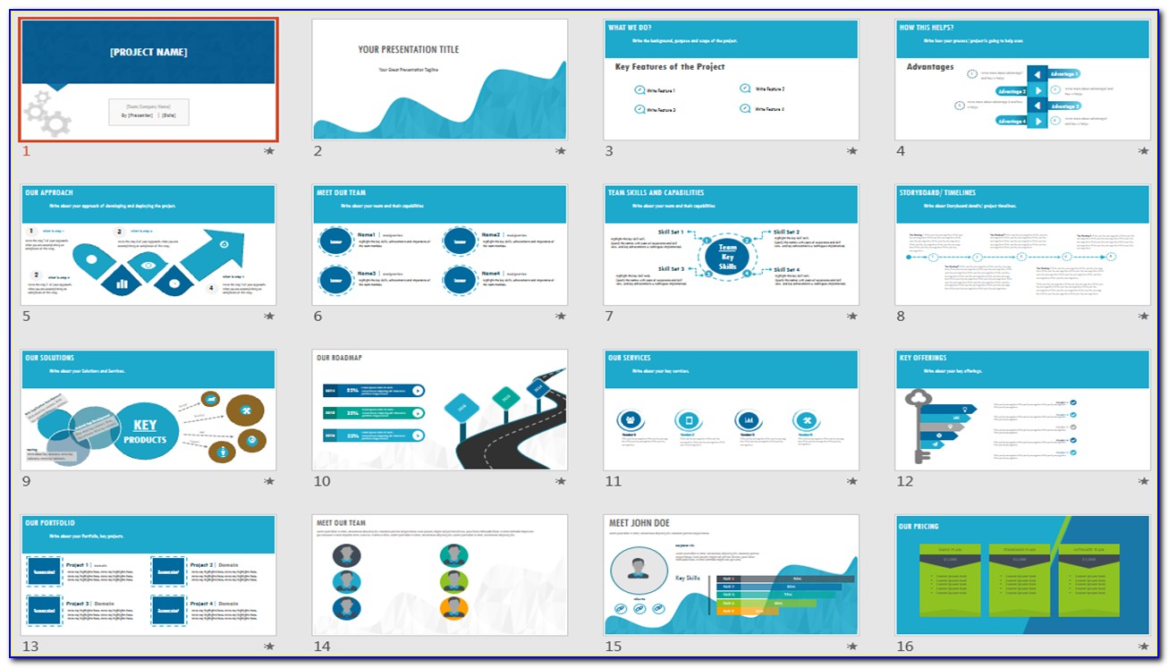 Project Management Powerpoint Presentation Template