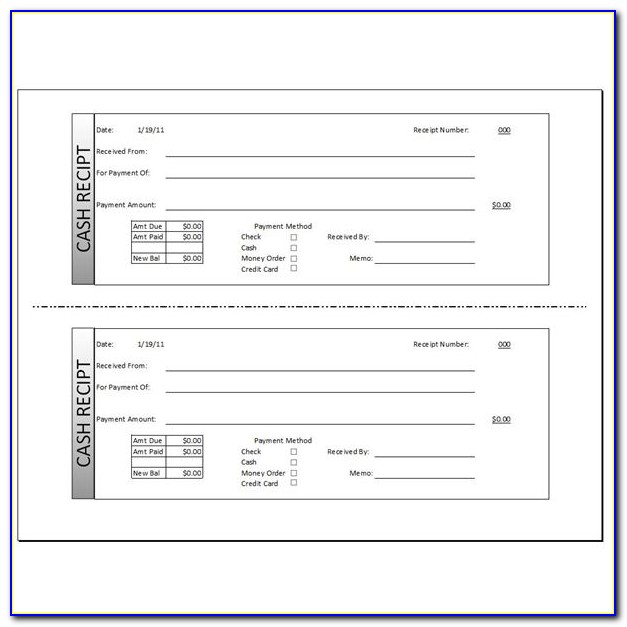 Receipt Template Free Download Word