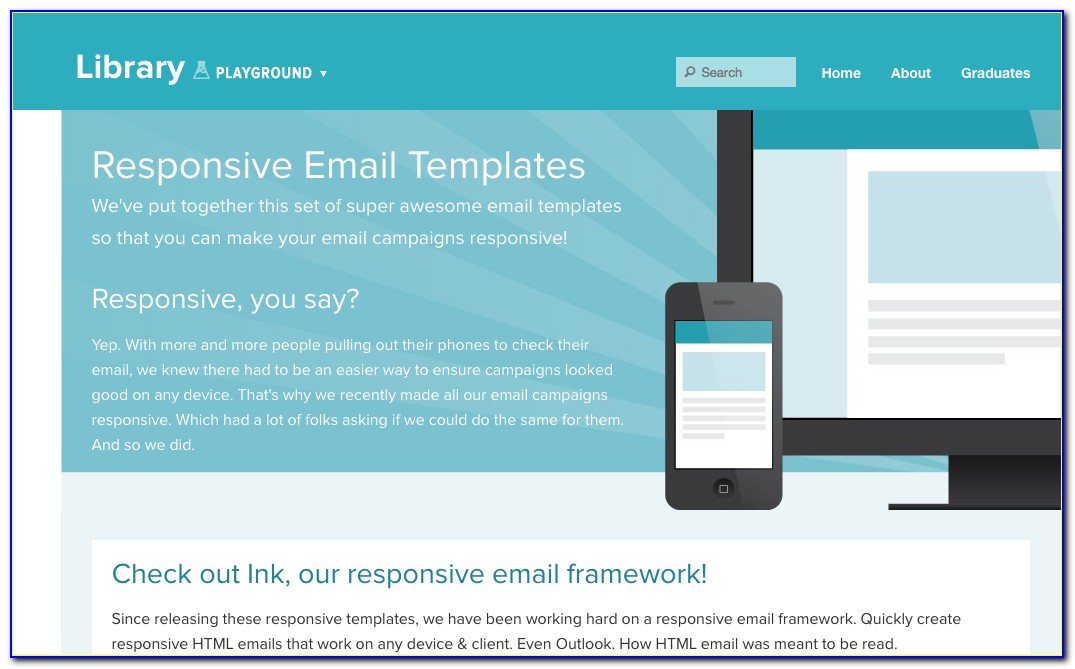 Responsive Newsletter Design Template
