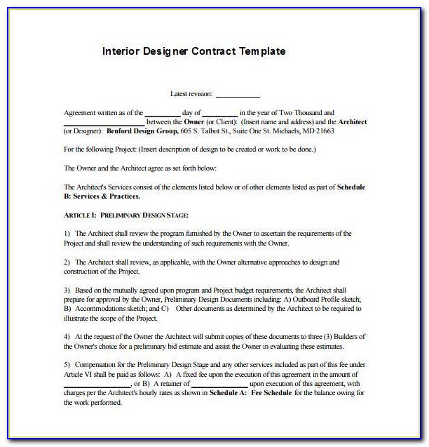 Retainer Contract Template Free