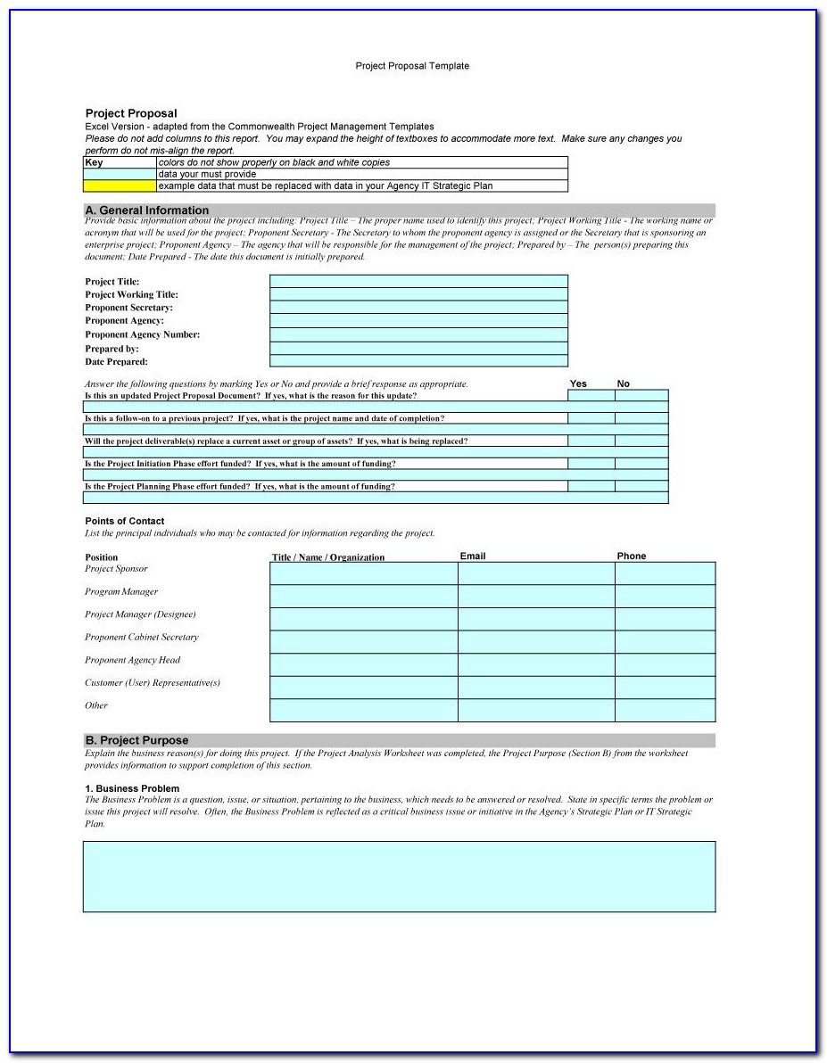 Rfp Cost Proposal Template