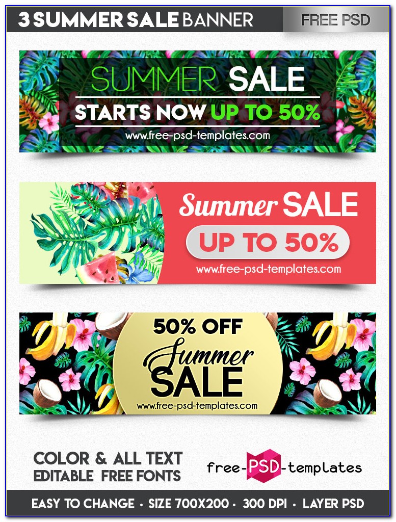 Sale Banner Templates For Photoshop