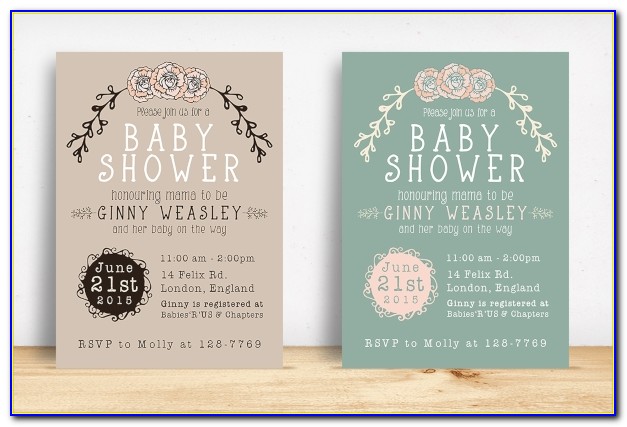 Sample Baby Shower Invitations Templates