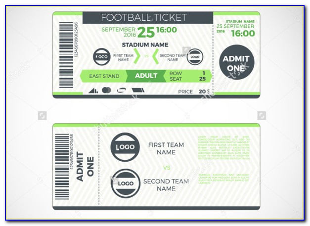 Sports Ticket Template Free Download