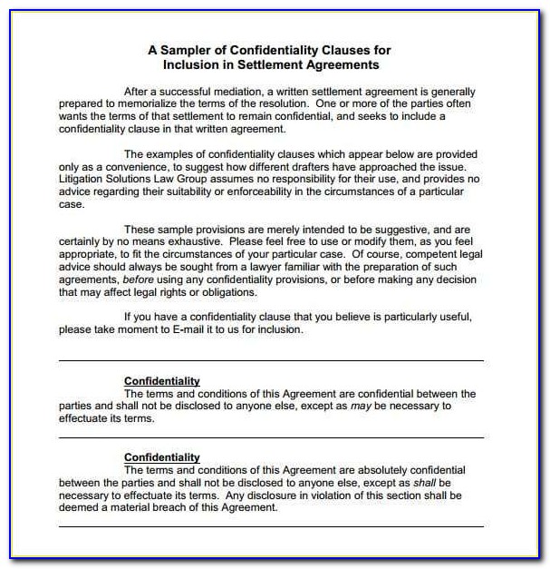 Statement Of Confidentiality Sample For Research Study