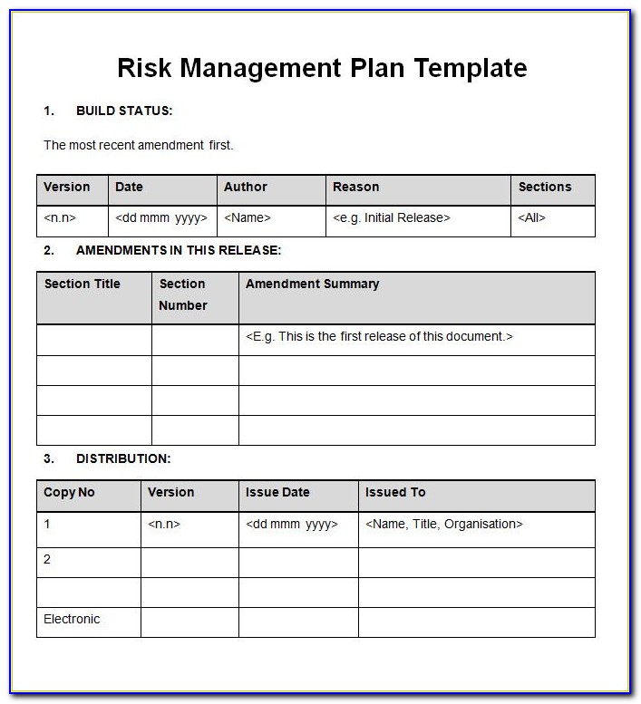 Stock Risk Management Excel Template