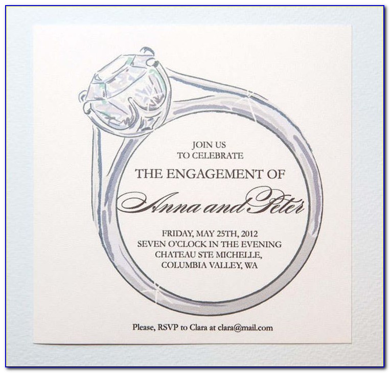 Templates For Engagement Invitations