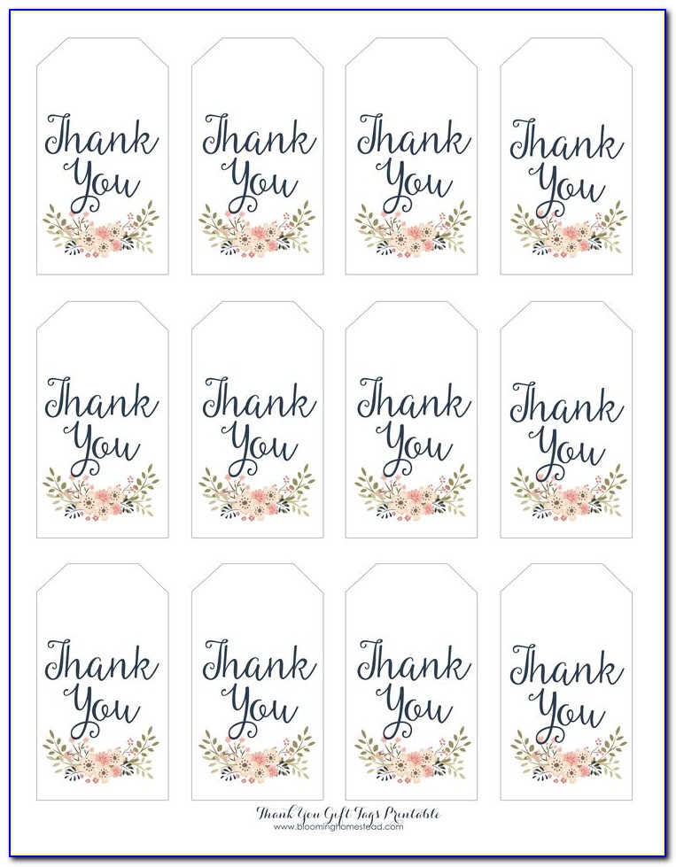 Thank You Sticker Template Free Download