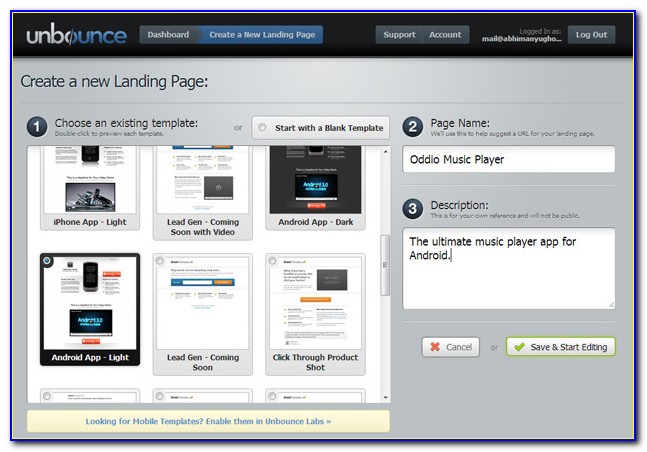 Unbounce Landing Page Template