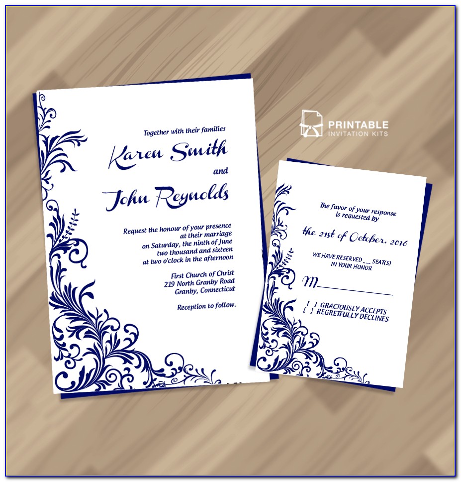Wedding Invitation Card Design Template Free Download