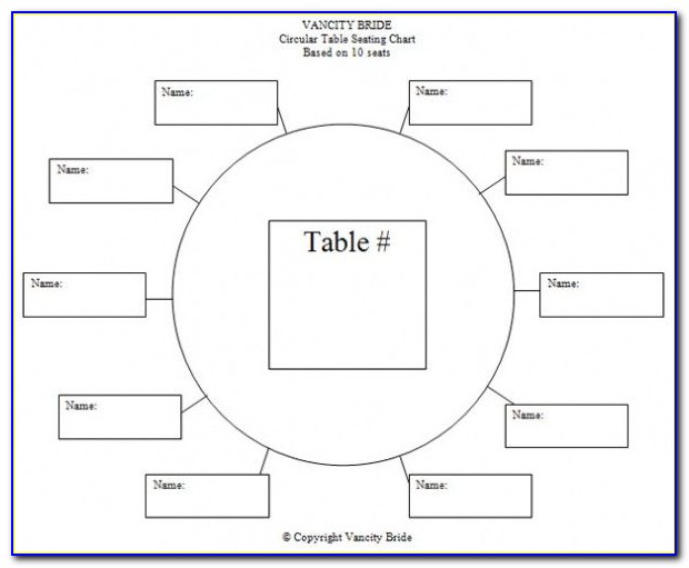Wedding Table Plan Template Online
