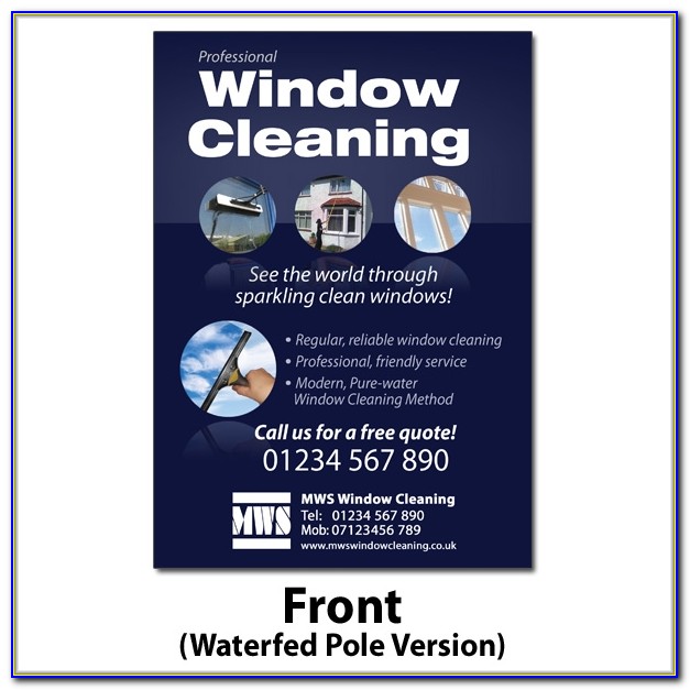 Window Cleaning Flyer Template Free
