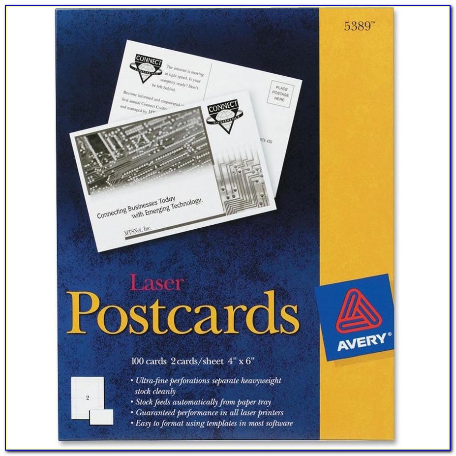 Avery Postcard Template 3381