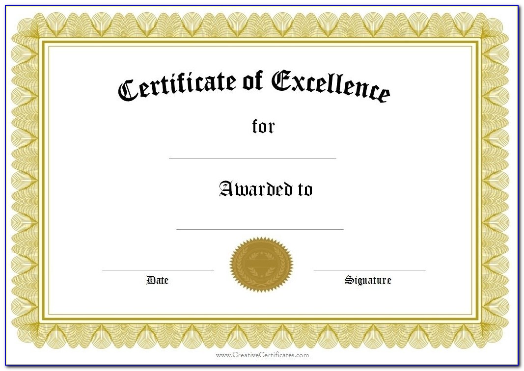 Award Certificate Template Powerpoint Award Certificate Template Within Award Certificate Template Powerpoint
