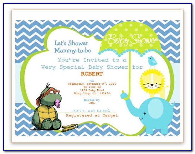 Baby Shower Invite Template Indesign