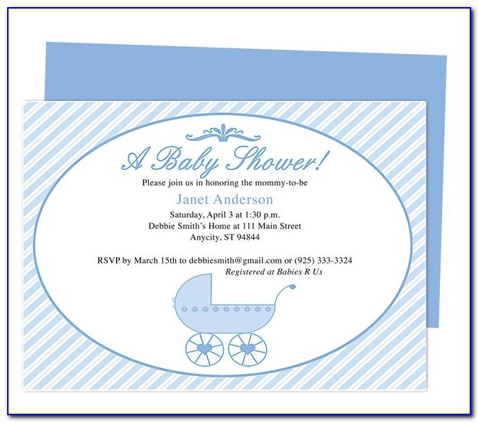 Baby Shower Invite Template Indian