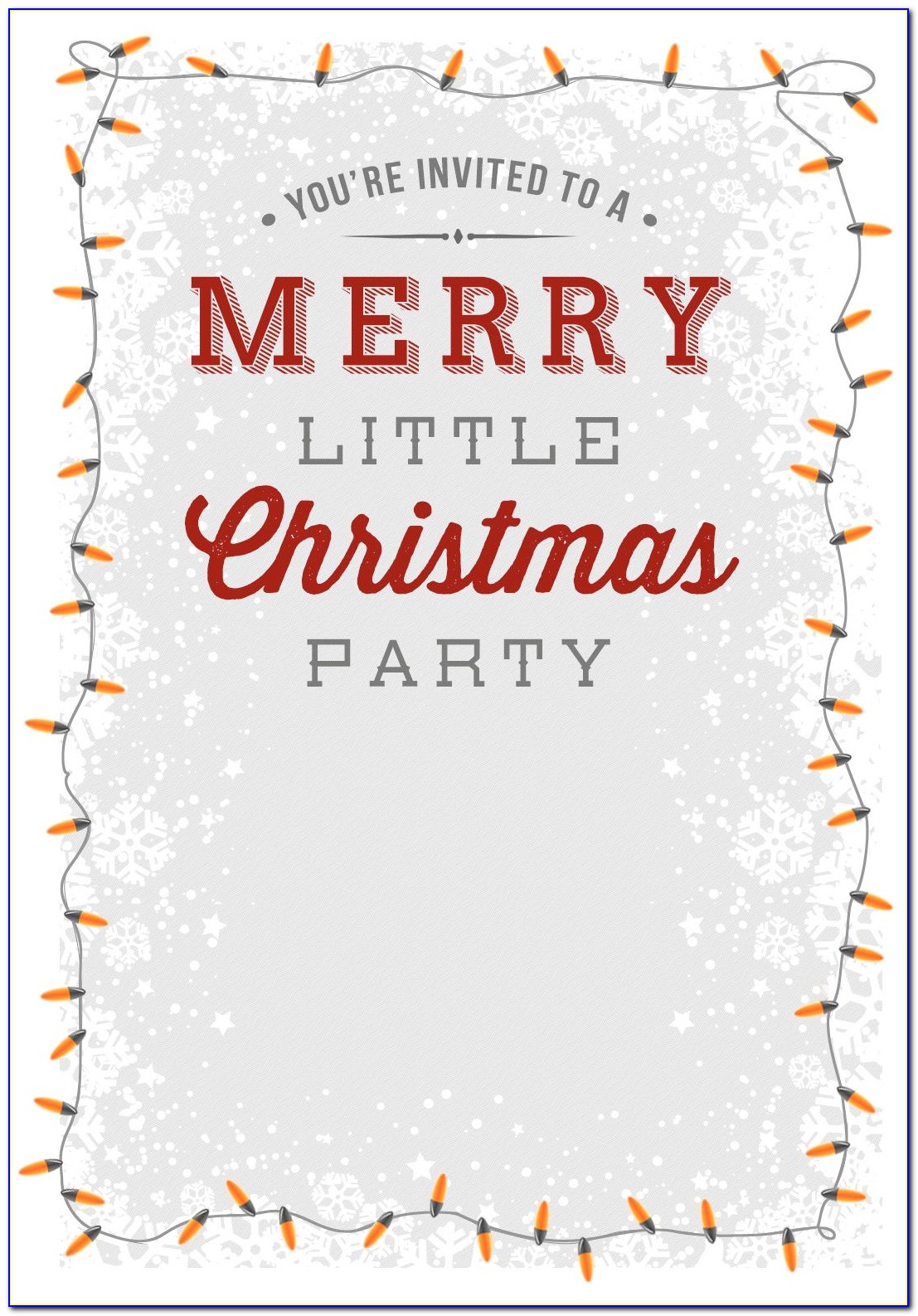 Christmas Party Invitation Template Office