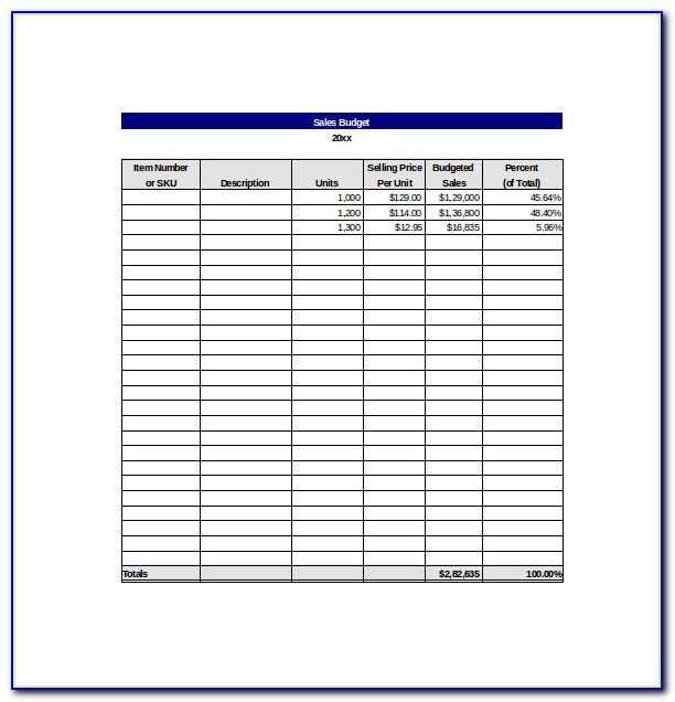 Daily Sales Tracking Spreadsheet Template