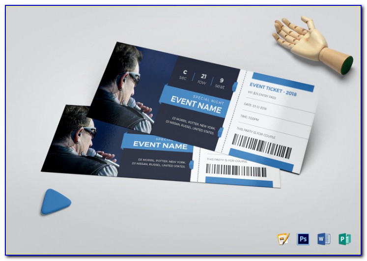 Event Ticket Template Photoshop
