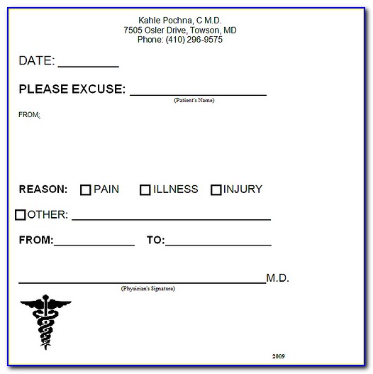 Fake Dentist Note Template Free