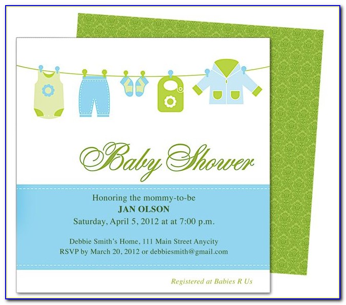 Free Baby Shower Invitation Templates Powerpoint