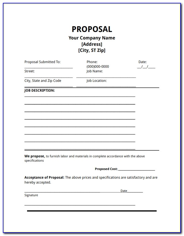 Free Business Proposal Template Ppt