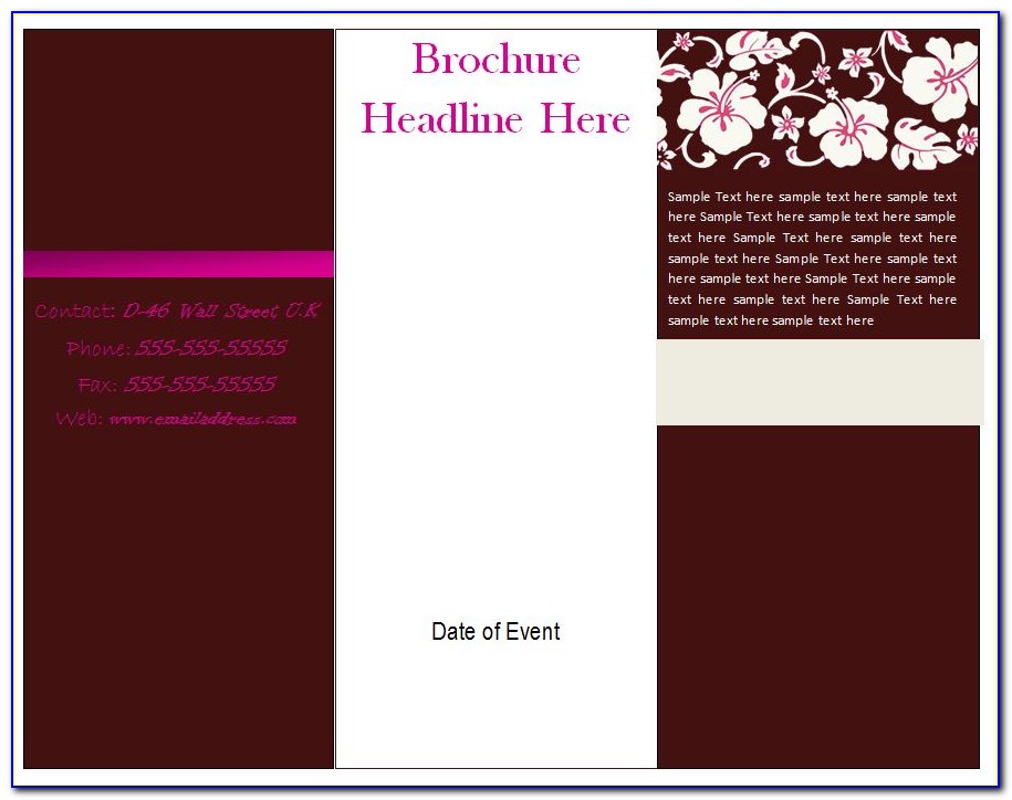 Free Education Brochure Templates For Word