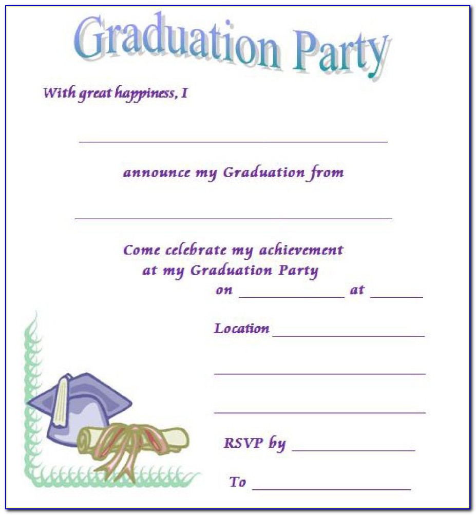 Free Graduation Invitation Template