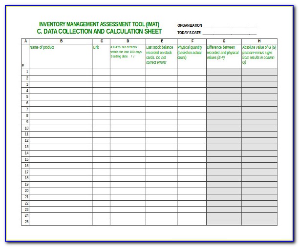 Free Inventory Management Software In Excel Inventory Spreadsheet Template