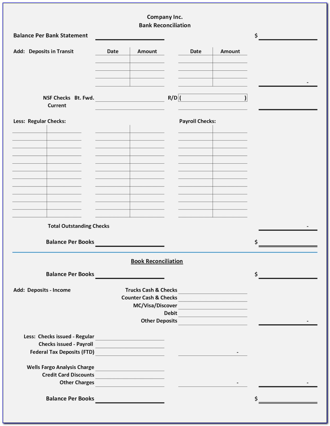 Free Printable Bank Statement Template Download