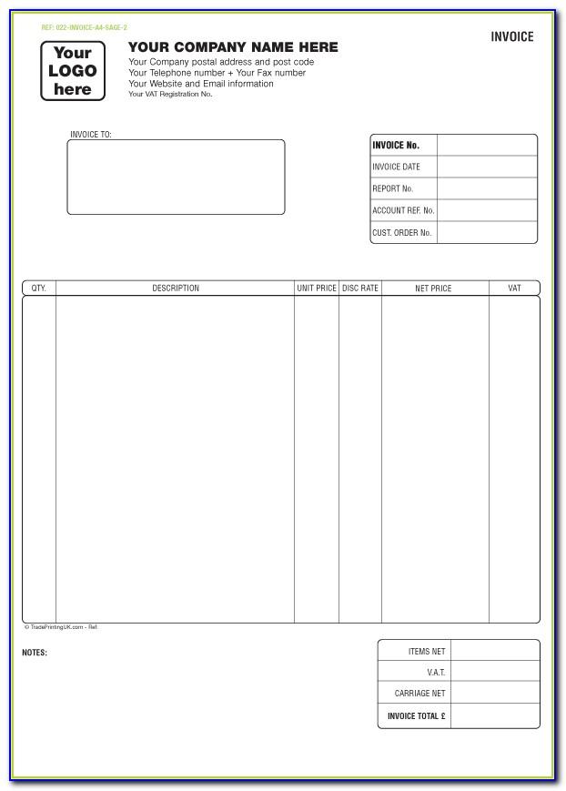 Free Printable Invoice Templates South Africa