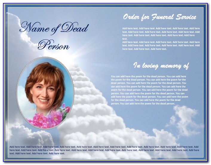 Funeral Program Templates Free Printable