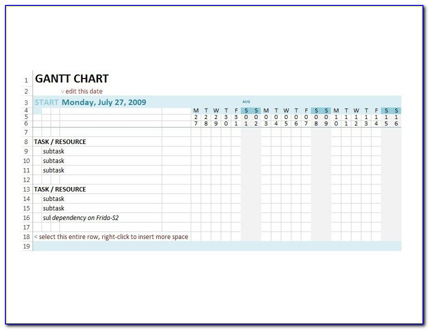 Gantt Chart Template Powerpoint Free Download