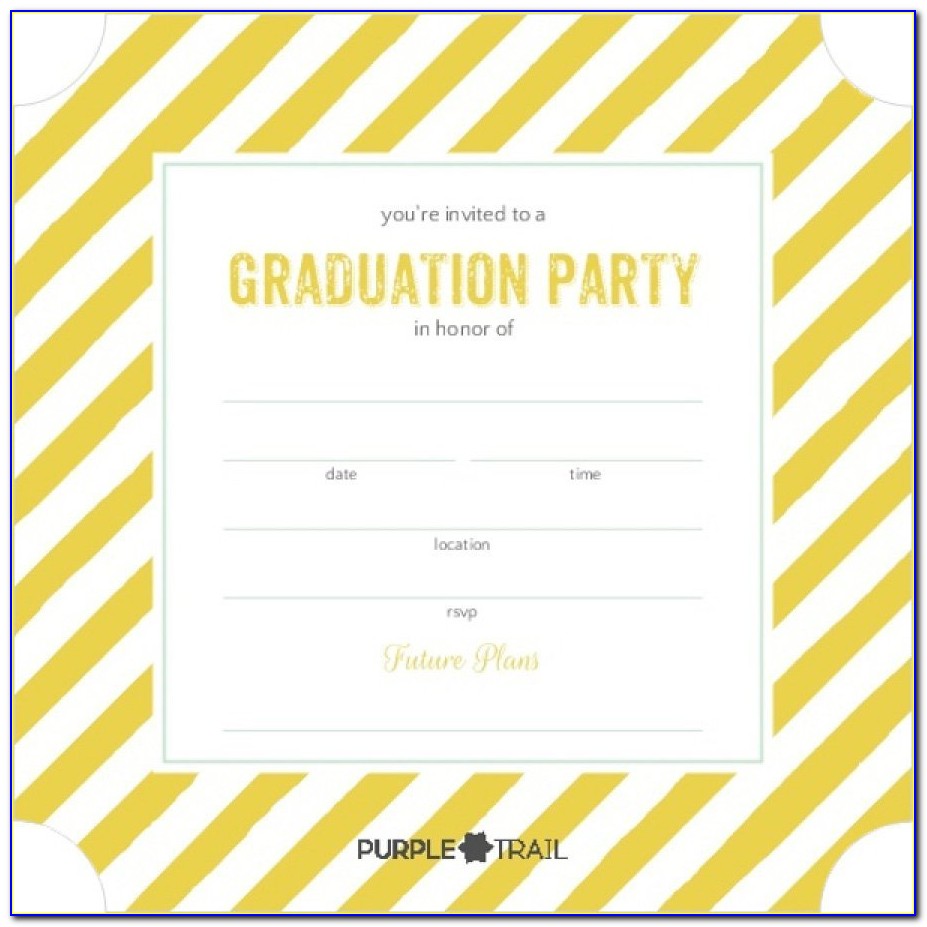 Graduation Reception Invitation Templates
