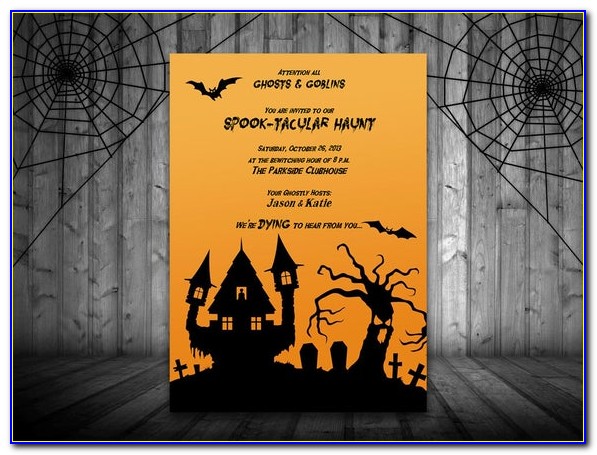 Halloween Party Invite Template Free Download