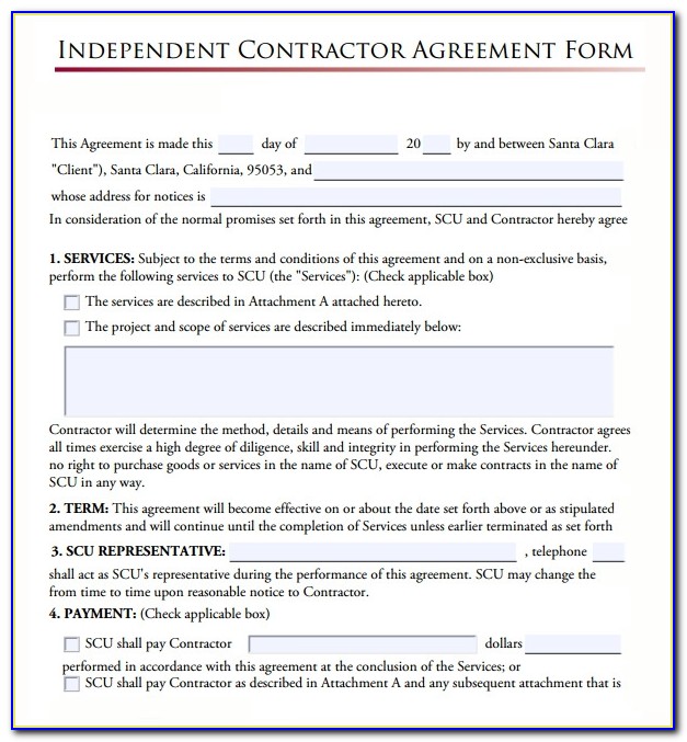 Independent Contractor Agreement California 2018 Sample