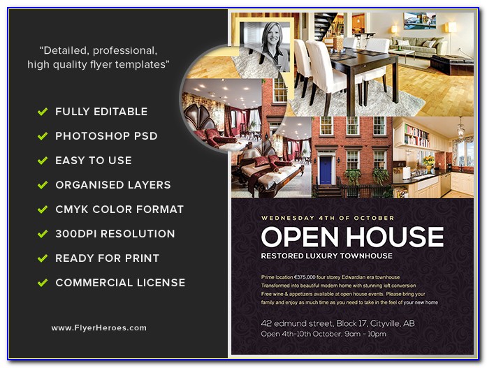 Open House Flyer Template For School