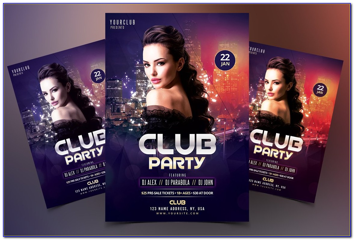 Party Flyer Templates Word