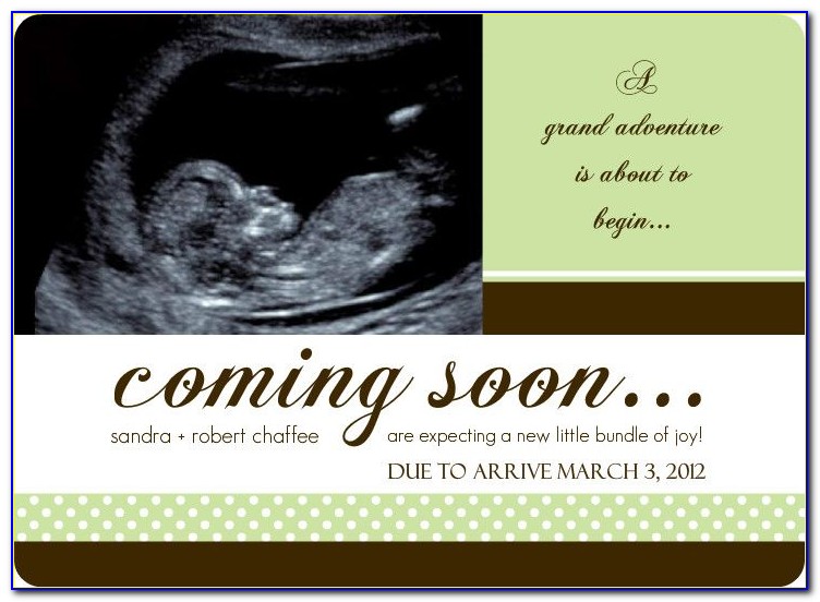 Pregnancy Announcement Template Photoshop