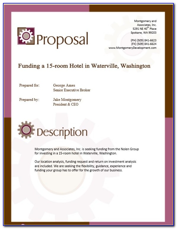 Real Estate Proposal Template Word